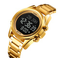 SKMEI new brand 1667 latest  men azan qibla watch digital manufacturers fancy wrist watch stainless steel